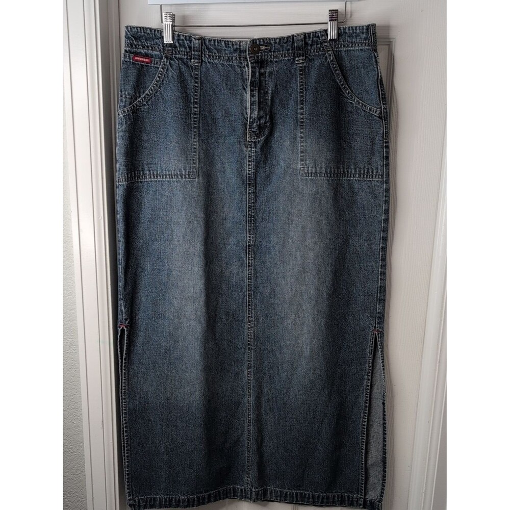UNIONBAY Vintage 80s 90s 100% Cotton Denim Skirt Size 13